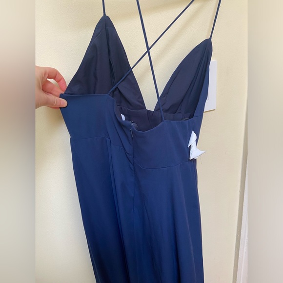 Fame and Partners Navy Bridesmaid Dress Size 6 - Picture 5 of 8